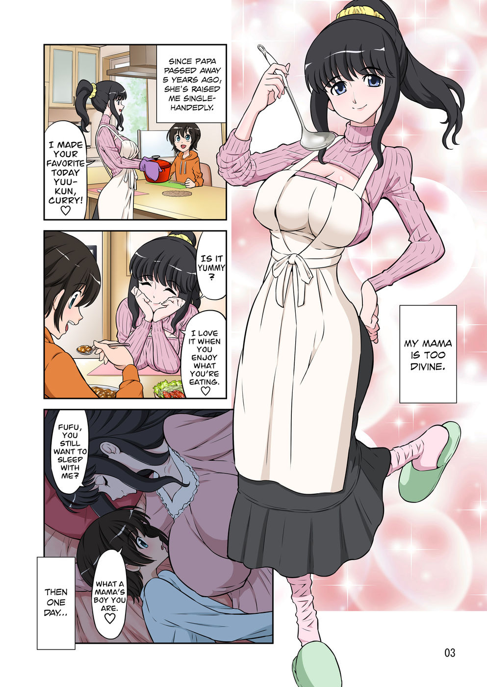 Hentai Manga Comic-Mama Was Too Divine So Our Neighbor Did The Mating Press On Her-Read-3